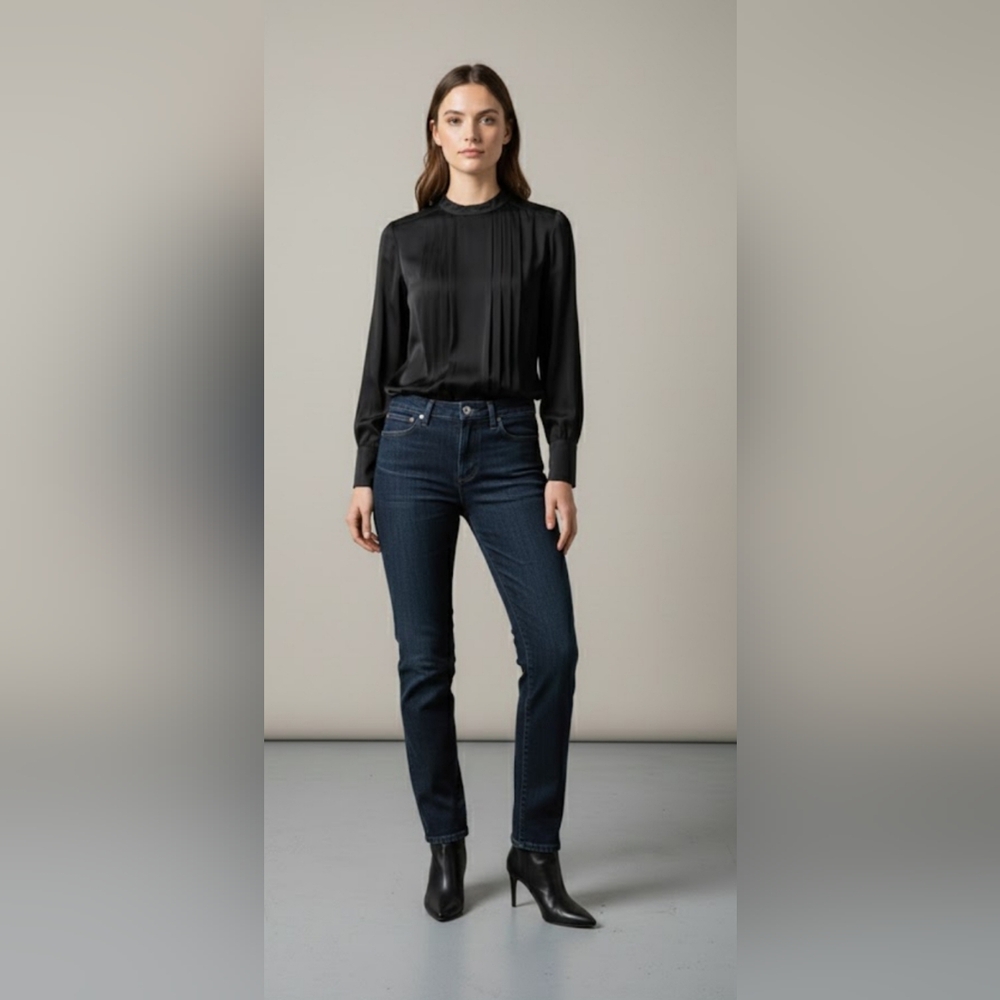 🔥DL1961 Dark Blue Straight Leg Jeans